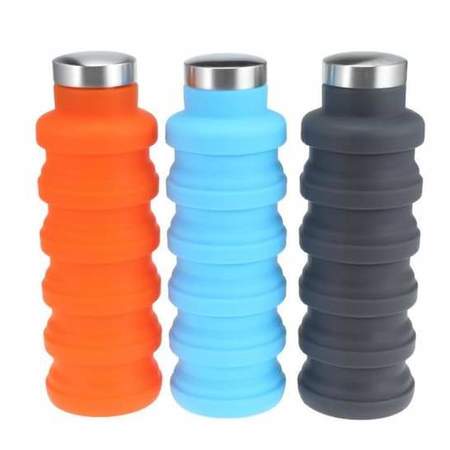 Collapsible Silicone Water Bottle-Collapsible Silicone Water