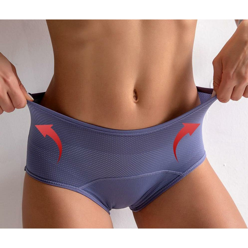 XWSM 3-Pack Leakproof Underwear Plus Size Cotton Women's Menstrual
