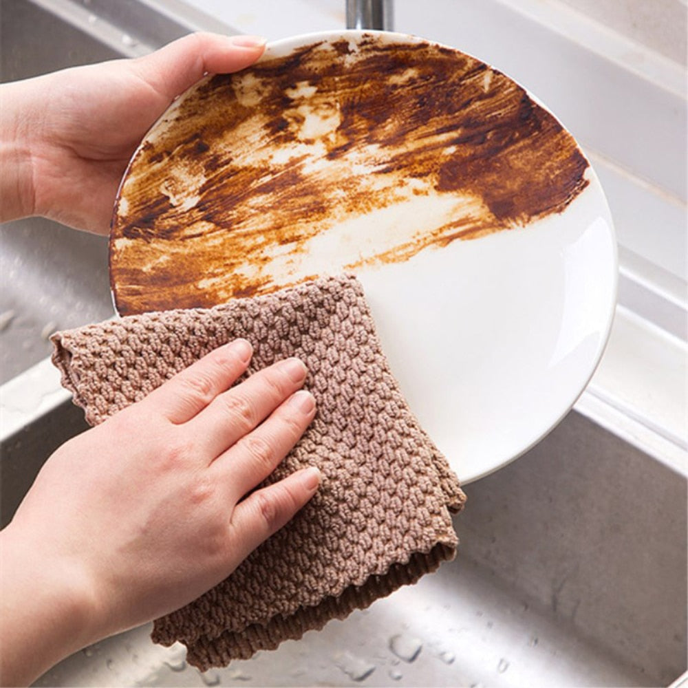 Oil-absorbing Kitchen Towels - Quickly Absorb Oil And Grease, Disposable  Dishcloths For Easy Cleanup - Temu