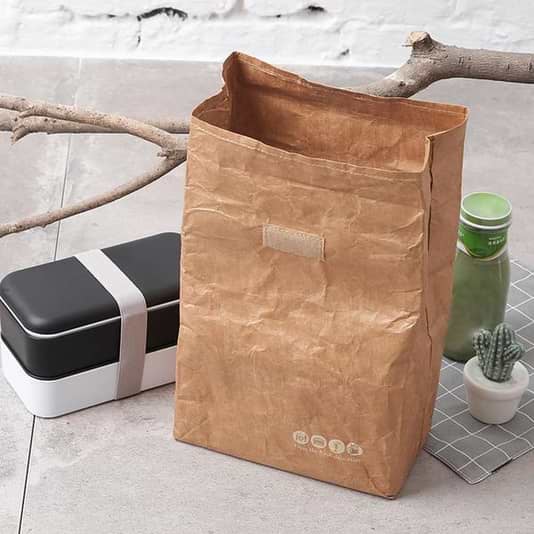 Brown Insulated Designer Kraft Lunch Bag, 1 Pc. 8.5x4.5x12 – Prime Line  Retail