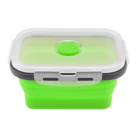 350/500/800/1200ml Silicone Bento Box Collapsible Portable Lunch Box for  Food Dinnerware Food Grade Folding Silicone Container